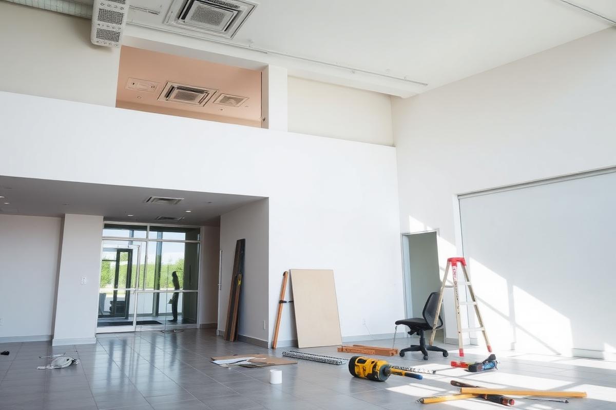 Firmalån til renovering av lokaler – kontorlokale under oppussing og renovering